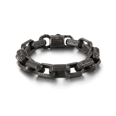 Pulsera Titanio Estilo Punk Retro - Diseño Europeo para Hombres - Image 7