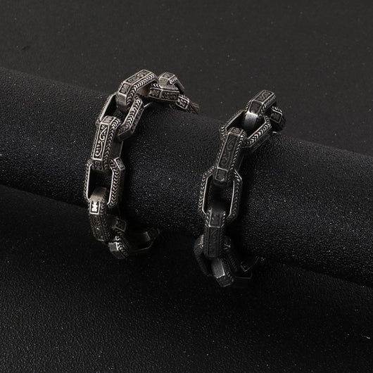 Pulsera Titanio Estilo Punk Retro - Diseño Europeo para Hombres - Image 3