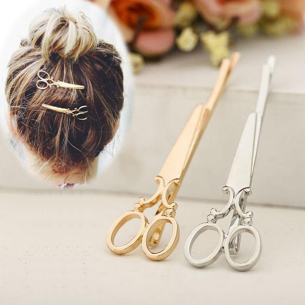 Pasador de Cabello Diseño Tijeras para Mujeres, Damas y Niñas