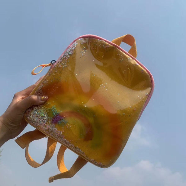 Mochila Infantil Arcoíris Primavera Verano para Bebés y Niños Pequeños