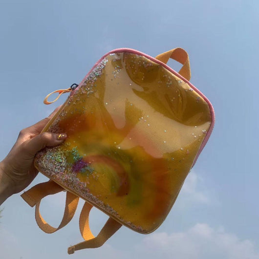 Mochila Infantil Arcoíris Primavera Verano para Bebés y Niños Pequeños