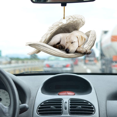 Colgante de Auto Ángel Perro Dormido - Adorno Decorativo de Acrílico para Puertas - Image 3