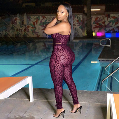 Conjunto Jumpsuit Transparente Sensual de 2 Piezas para Mujer - Image 10