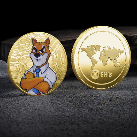 Moneda Conmemorativa Shiba Inu 3D con Relieve en Relieve - Moneda Virtual Digital de Colección - Image 5