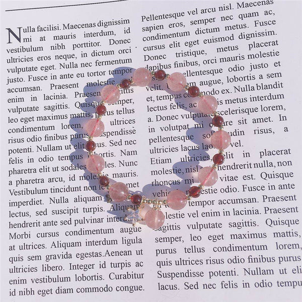 Pulsera de Cristal Cuarzo Rojo Sangre de Paloma - Energía y Prosperidad