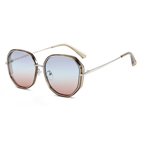 Gafas de Sol Polarizadas Bicolor Diseño Geométrico para Mujer