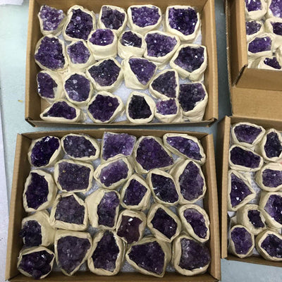 Bloque de Amatista Bruta en Racimo - Purificación y Energía Natural