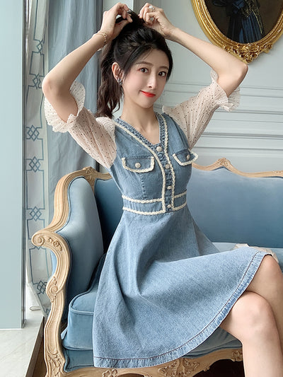 Vestido Falda Denim Ligero para Mujer - Estilo Verano - Image 3