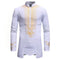Camisa Masculina con Patrón Bronce Irregular