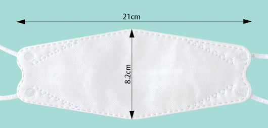 Black KF94 3D protection filter mask shown with its teal and white packaging for a 20-piece pack. - Image 6