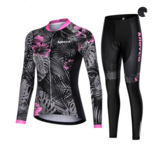 Conjunto de Jersey Ciclismo Manga Larga Mujer - Image 10