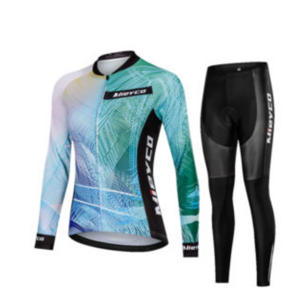 Conjunto de Jersey Ciclismo Manga Larga Mujer