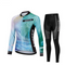 Conjunto de Jersey Ciclismo Manga Larga Mujer