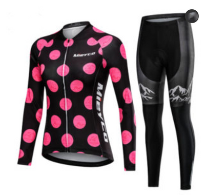Conjunto de Jersey Ciclismo Manga Larga Mujer - Image 7