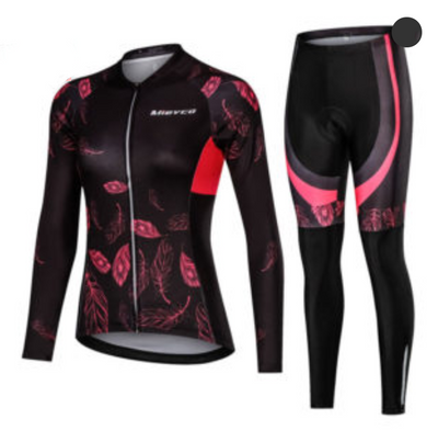 Conjunto de Jersey Ciclismo Manga Larga Mujer - Image 8