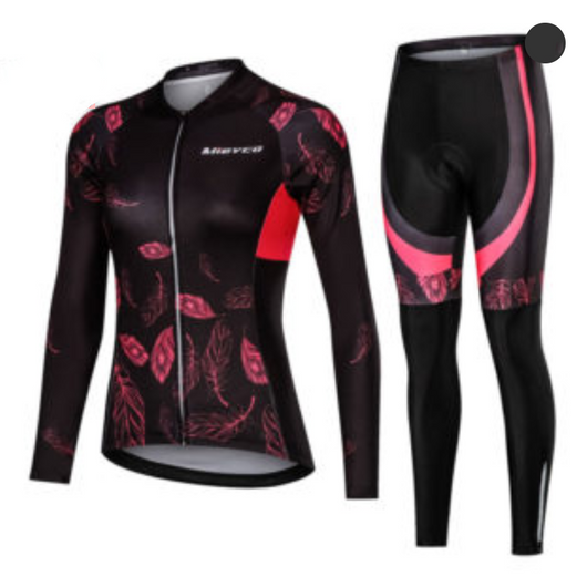 Conjunto de Jersey Ciclismo Manga Larga Mujer - Image 8
