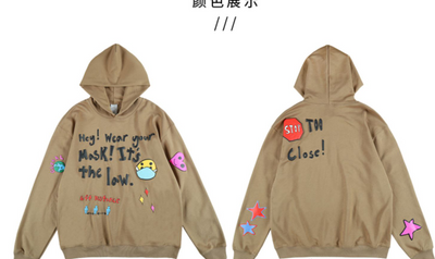 Sudadera Oversized Smiley Love Tide - Estilo Hip-hop Relajado - Image 4