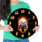Reloj de Pared Calavera Ardiente - Diseño Hell Demon