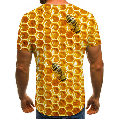 Playera Manga Corta con Impresión Digital 3D Honey - Image 8