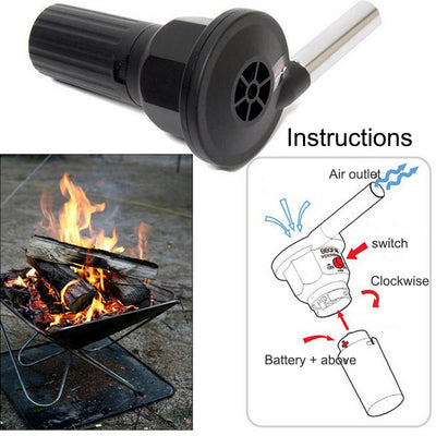 Ventilador Eléctrico Portátil para Asados y Camping - Image 9