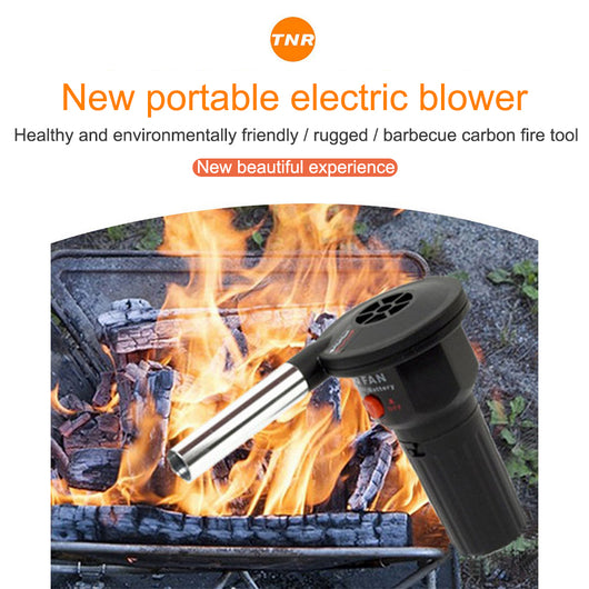 Ventilador Eléctrico Portátil para Asados y Camping