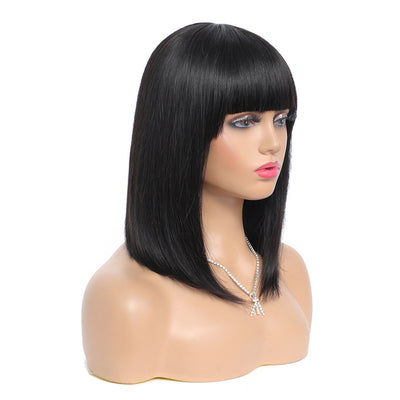 Peluca Bob de Cabello Natural Corto para Mujer - Image 4