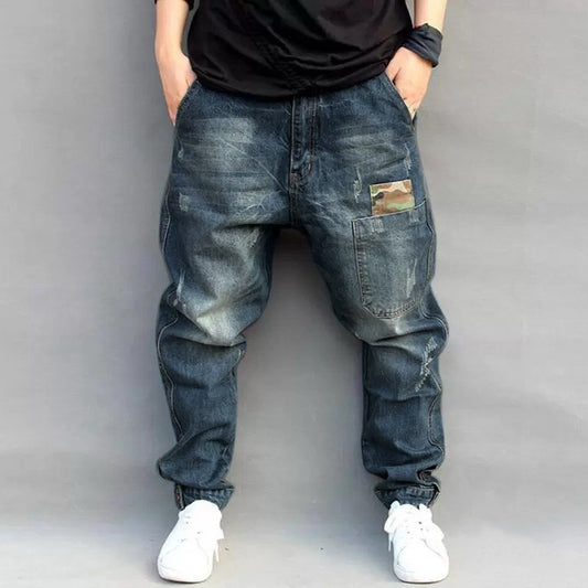 Pantalones Harem Denim Street Style - Image 2