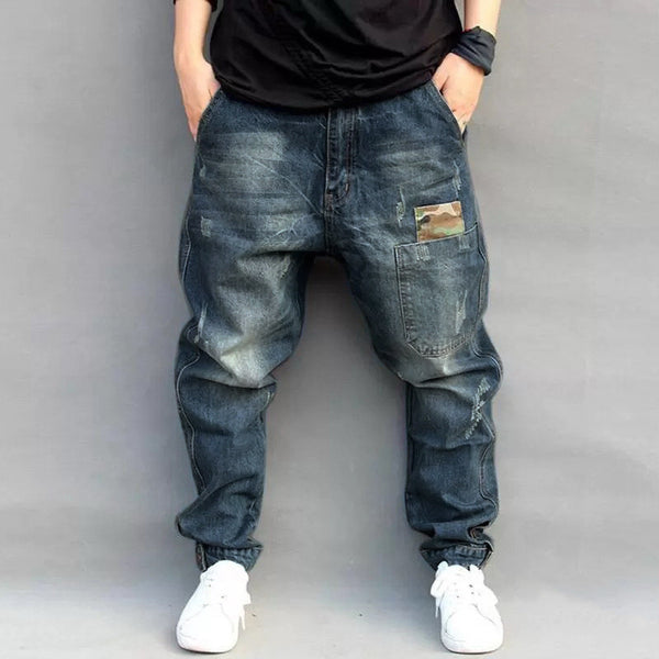 Pantalones Harem Denim Street Style