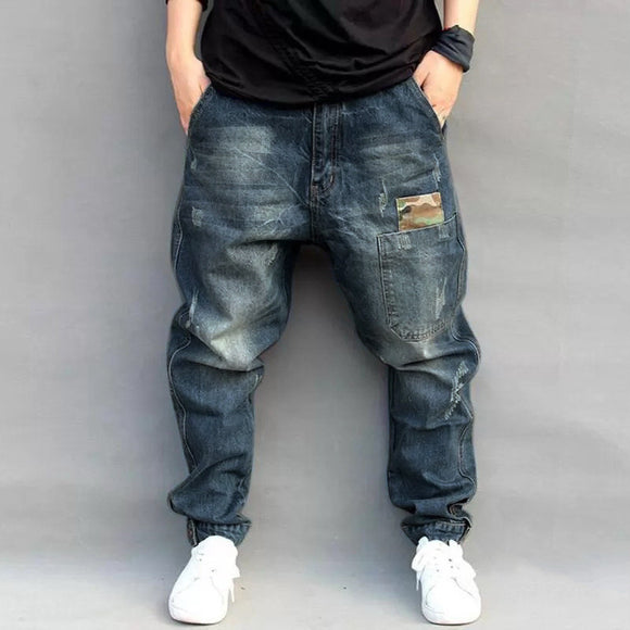 Pantalones Harem Denim Street Style