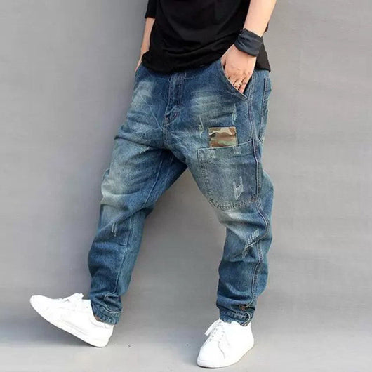 Pantalones Harem Denim Street Style - Image 3