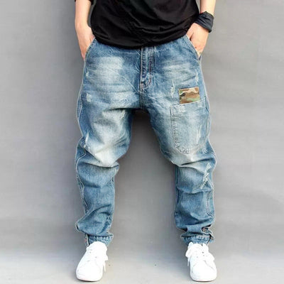 Pantalones Harem Denim Street Style