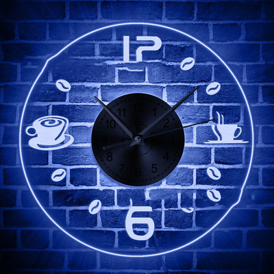 Reloj de Pared Colgante Acrílico Transparente con Luces LED Coloridas - Image 2