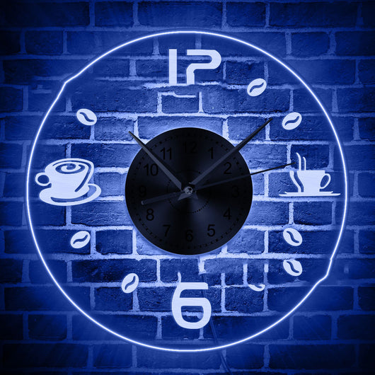 Reloj de Pared Colgante Acrílico Transparente con Luces LED Coloridas - Image 2