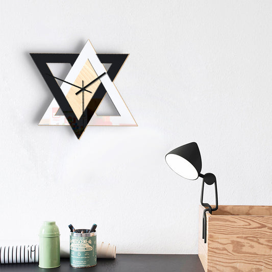 Reloj de Pared Nórdico Minimalista Blanco y Negro - Silencioso y Decorativo - Image 2