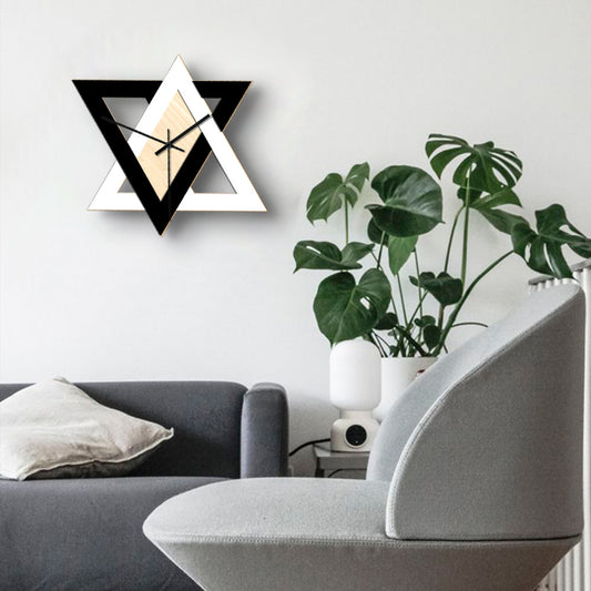 Reloj de Pared Nórdico Minimalista Blanco y Negro - Silencioso y Decorativo