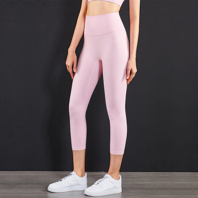 Pantalones Yoga Cintura Alta Melocotón sin Costuras - Bolsillos y Diseño Deportivo