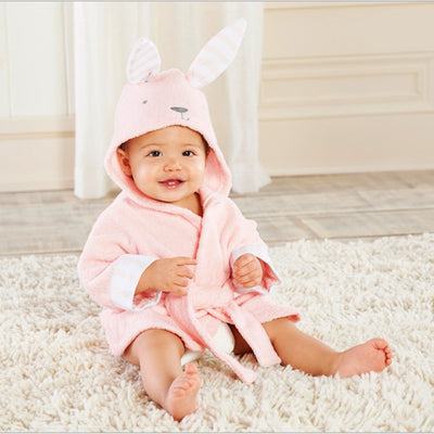 Bata de Baño Infantil con Capucha - Toalla Modelo Animales Lindos en Algodón - Image 5