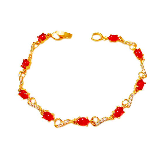 Pulsera Dorada con Moneda Euro Combinable