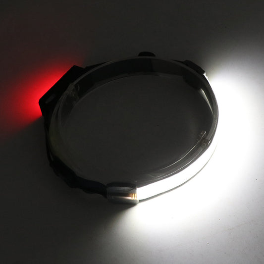 Linterna Frontal LED COB Roja de Alto Rendimiento con Luz de Advertencia - Image 2