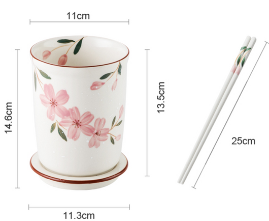 Soporte Cerámico para Palillos Estilo Sakura Japonés - Image 6
