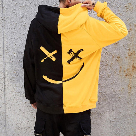 Suéter Hoodie para Hombre con Detalles de Costura en Contraste - Image 12