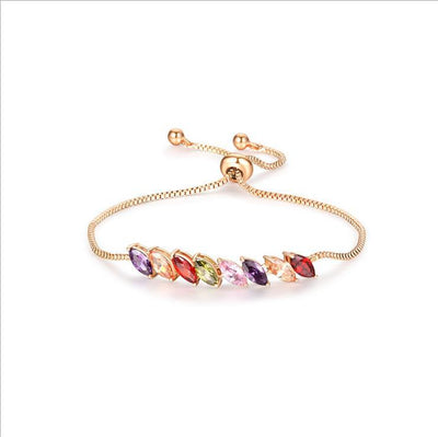 Pulsera de Tenis Boho Arcoíris con Zirconia - Ajustable para Mujer - Image 13