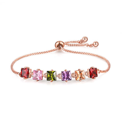 Pulsera de Tenis Boho Arcoíris con Zirconia - Ajustable para Mujer - Image 5