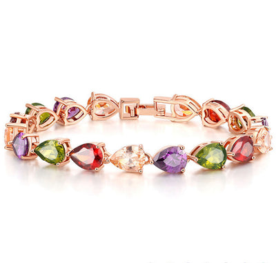 Pulsera de Tenis Boho Arcoíris con Zirconia - Ajustable para Mujer - Image 8