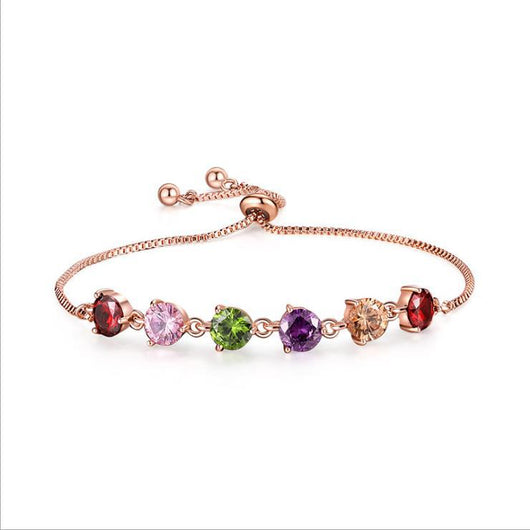 Pulsera de Tenis Boho Arcoíris con Zirconia - Ajustable para Mujer - Image 6