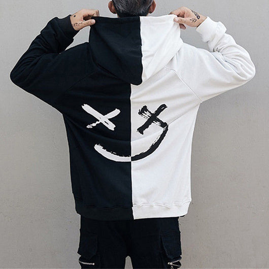 Suéter Hoodie para Hombre con Detalles de Costura en Contraste - Image 4