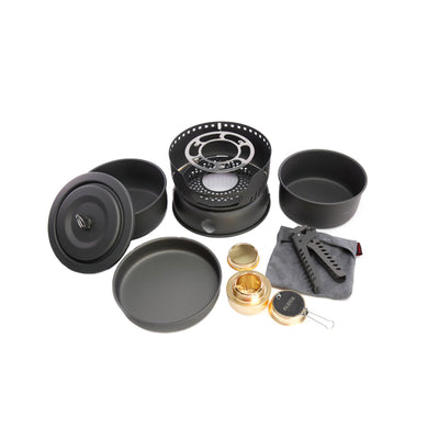 Juego Completo de Ollas para Camping 10 Piezas Acero Inoxidable Premium - Image 3