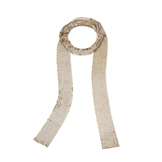 Collar de Lentejuelas con Empalme Metálico - Joyería Elegante