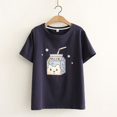 Camiseta Estampada Suelta para Mujer - Manga Corta Casual - Image 3