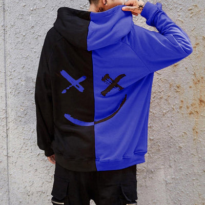 Suéter Hoodie para Hombre con Detalles de Costura en Contraste - Image 5